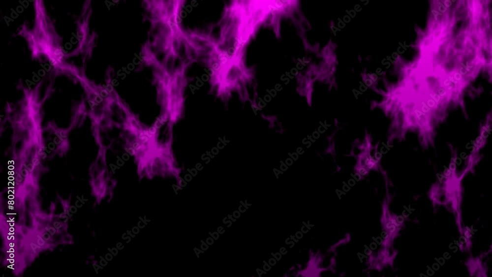Beautiful purple animation on a black background & background with smoke. Beautiful purple animation on a black background & background with smoke.