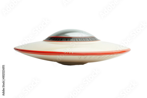 UFO Saucer-shaped On Transparent Background.