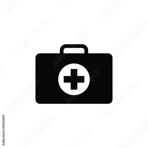 first aid box vector icon,medical kit icon