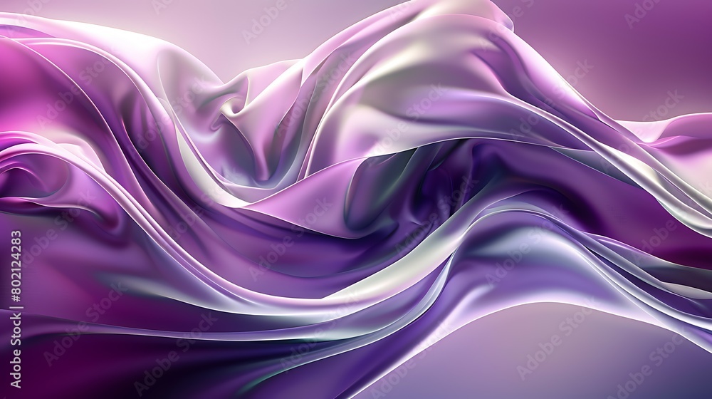 Fototapeta premium Purple Silk Waves Background