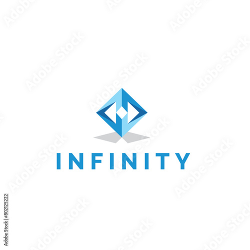 vector illustration of the infinity logo icon as a symbol of Eternal elegance minimalist and modern, a timeless infinity symbol