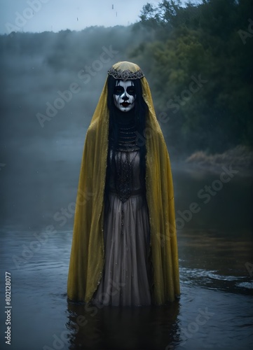 The frightening La Yorona with black eyes on her s.jpg