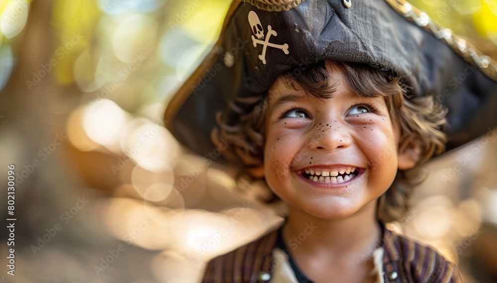 Happy laughing boy pirate costume Happy laughing boy pirate costume