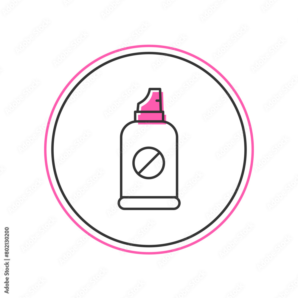 Filled outline Spray against insects icon isolated on white background. Vector Filled outline Spray against insects icon isolated on white background. Vector