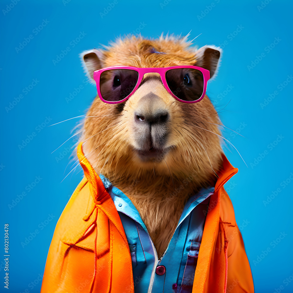 capybara with sunglasses capybara with sunglasses