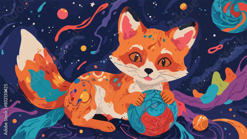 Foxfire Fantasia - A Mesmerizing Journey through Psychedelic Art