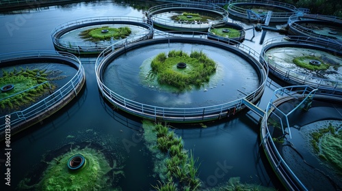 the implementation of green technologies in wastewater treatment plants, emphasizing sustainability and eco-friendly practices