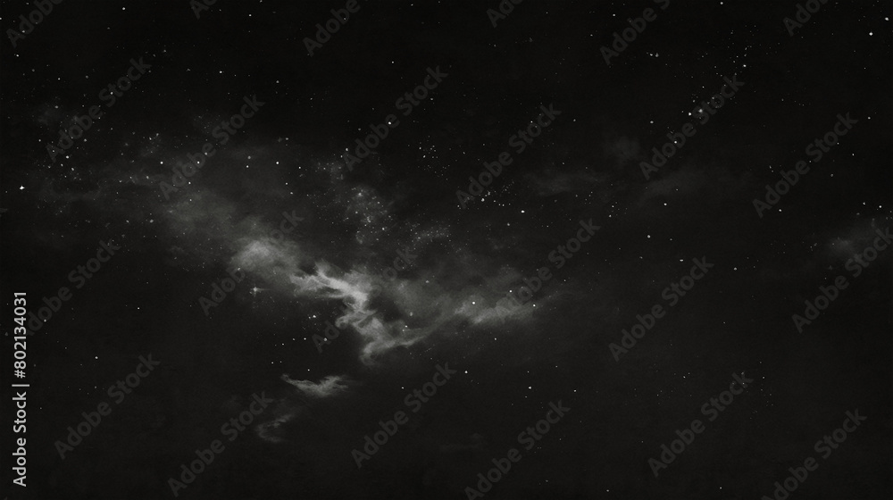 stars and clouds  in space