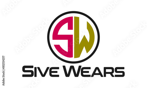 sw logo, sw initials,  minimalist, s logo, initials, SW letter, letters, digital photo