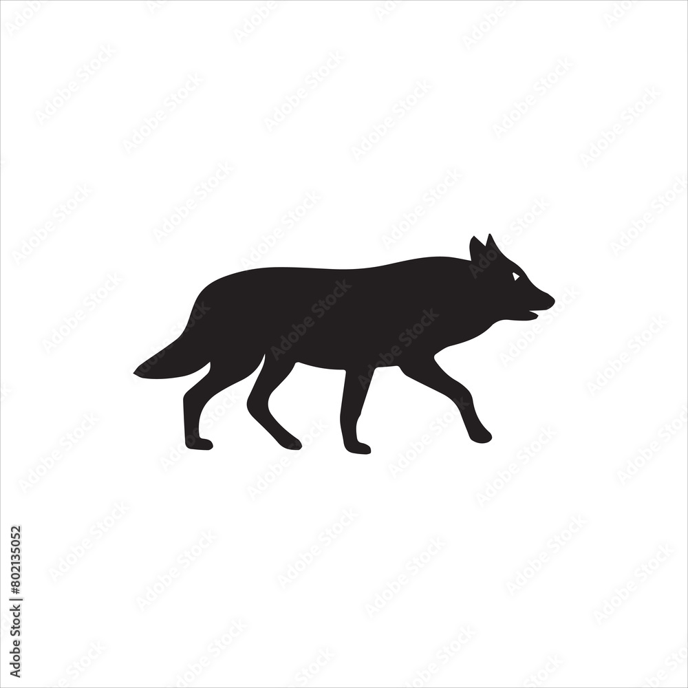 silhouette of wolf black and white silhouette of wolf black and white
