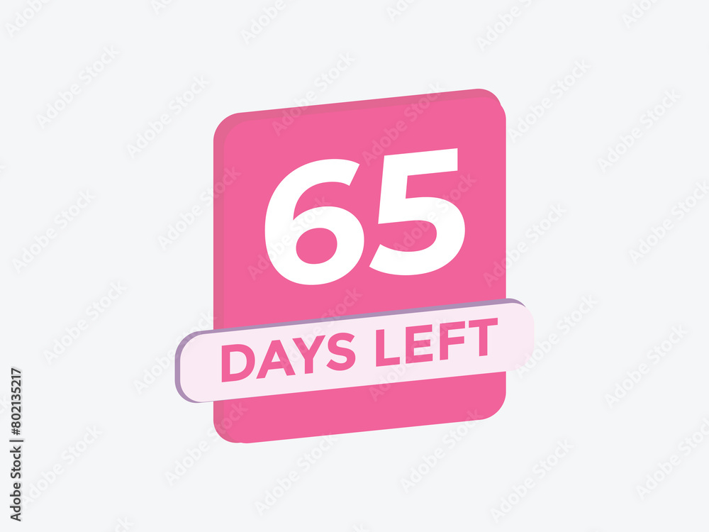 65 days to go countdown template. 65 day Countdown left days banner design. 65 Days left countdown timer 65 days to go countdown template. 65 day Countdown left days banner design. 65 Days left countdown timer