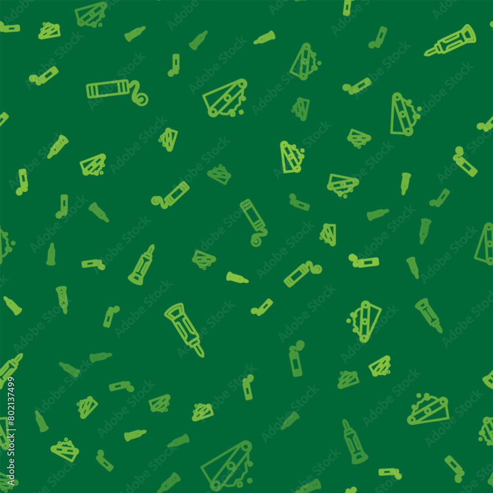Set line Dynamite, Construction jackhammer and Conveyor belt carrying coal on seamless pattern. Vector Set line Dynamite, Construction jackhammer and Conveyor belt carrying coal on seamless pattern. Vector