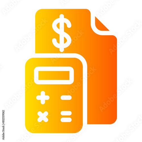 calculating gradient icon