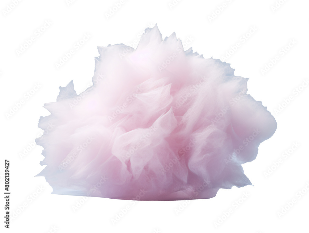 a close up of a puffy pink object