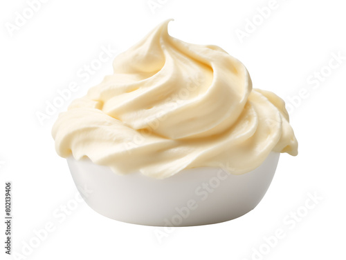 a bowl of whipped cream