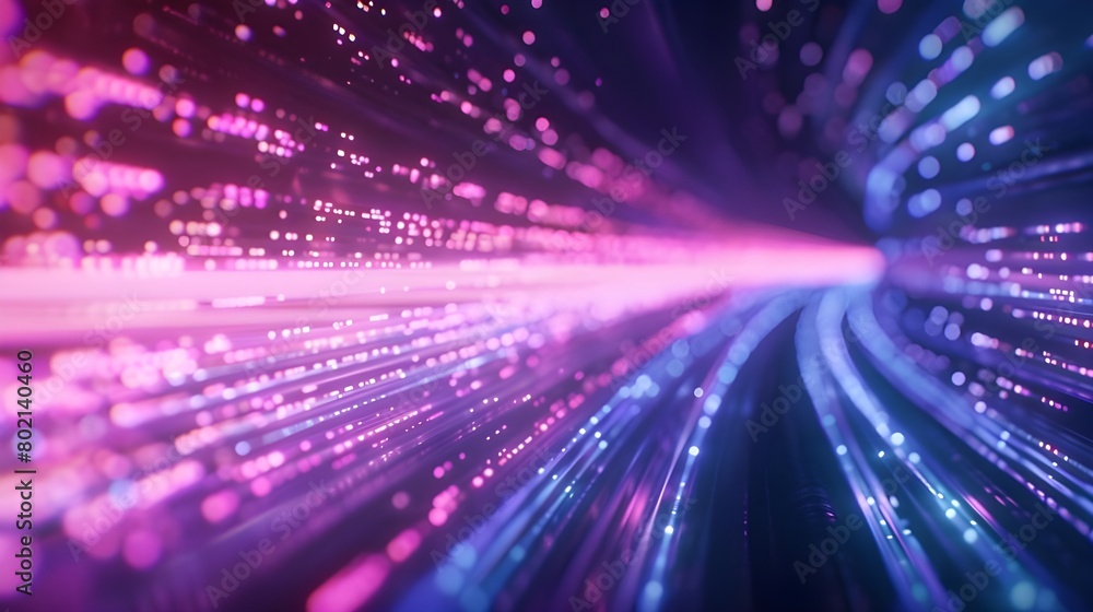 Neon Curves And Lines Creating A Futuristic Tech-ins View Background Neon Curves And Lines Creating A Futuristic Tech-ins View Background
