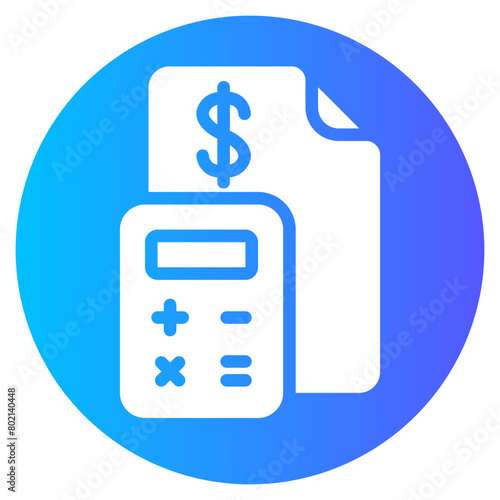 calculating gradient icon