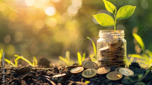 Wallpaper Mural Illustration Financial banking increase interest rate or mortgage investment Torontodigital.ca