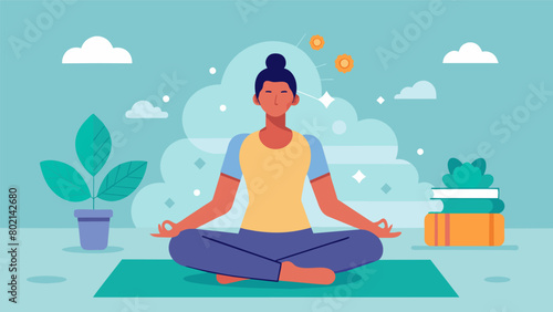 A patient uses mindfulness techniques such as grounding exercises and visualization to calm their mind and prepare for taking their psychiatric.