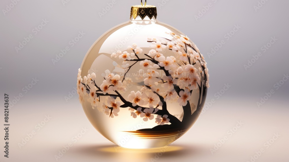 glass globe on white glass globe on white