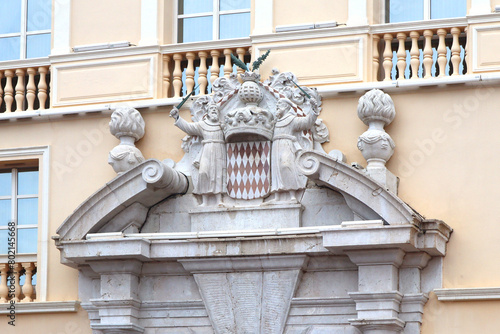 Detail of Prince's Palace in Monaco