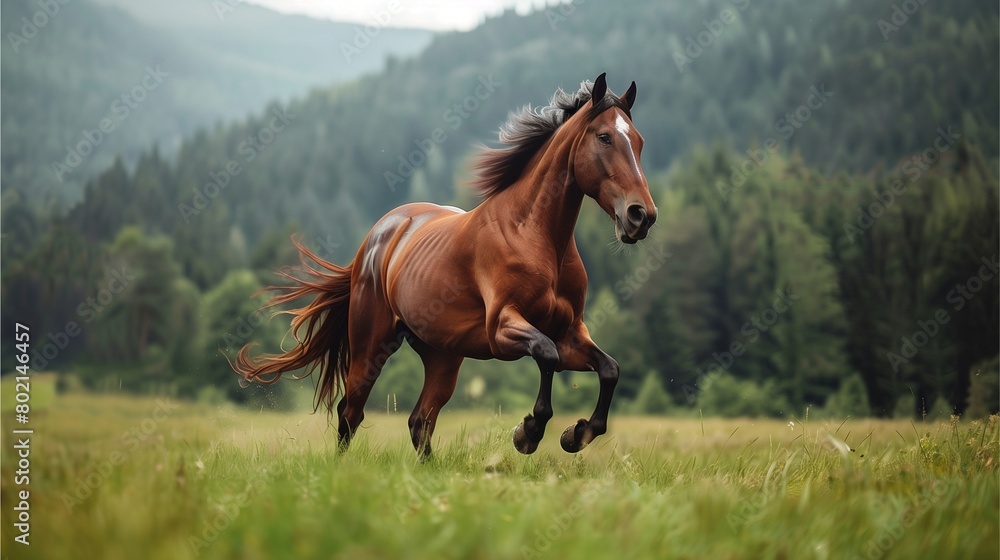 Fototapeta premium horse in the meadow