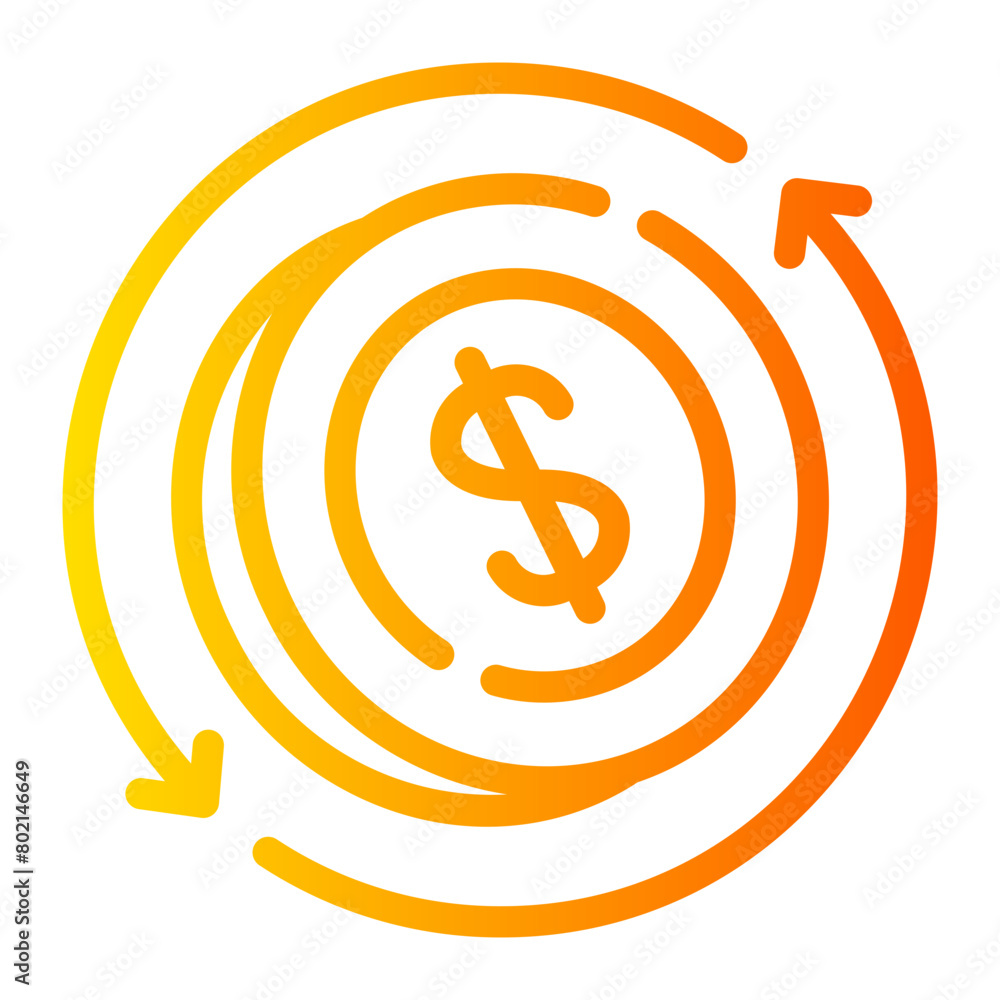 circular arrow gradient icon circular arrow gradient icon