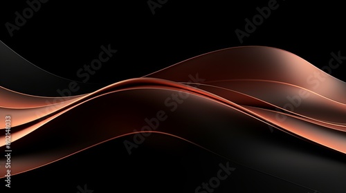 The image is a dark background with a glowing copper wave flowing through it