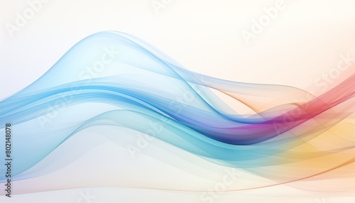 The image is a multicolored gradient with a wave pattern