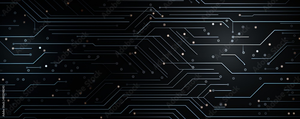 The image shows a close-up of a computer circuit board The image shows a close-up of a computer circuit board