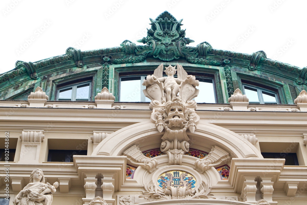Detail of Opera Monte-Carlo in Monaco