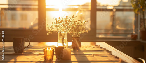 Sunny Dining Room Table Setup - Contemporary Home Deco