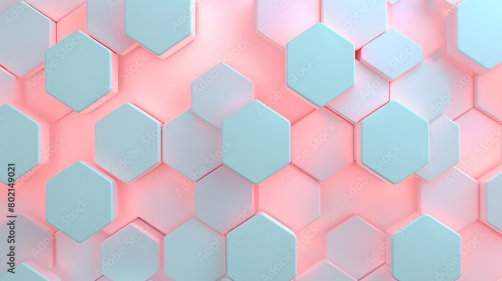Soft pink-blue hexagons for a calming tech environment. Soft pink-blue hexagons for a calming tech environment.