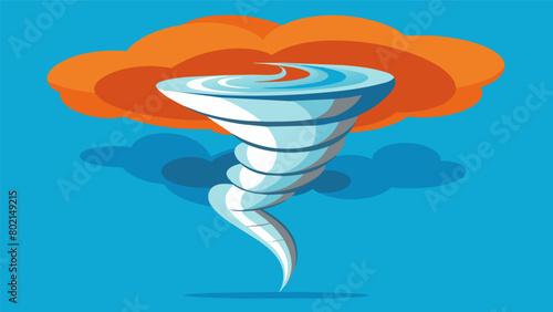 A whirling tornado symbolizing the detox process as it stirs up and expels toxins from the bodys tissues and ..