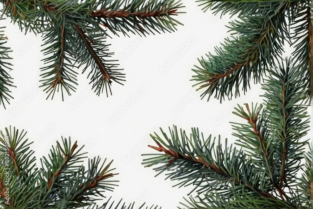christmas tree branches back ground