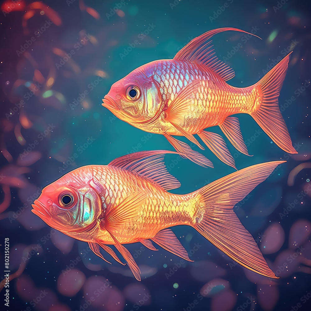 Fototapeta premium goldfish in aquarium