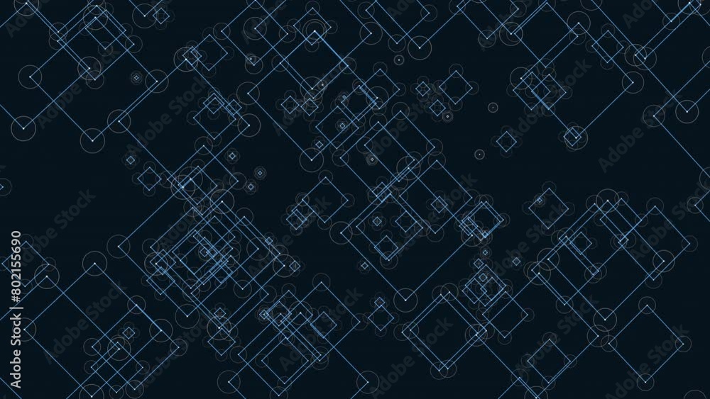 A captivating image featuring a vibrant blue background with interconnected squares and rectangles arranged in a grid-like pattern, creating an appealing mix of geometry and color A captivating image featuring a vibrant blue background with interconnected squares and rectangles arranged in a grid-like pattern, creating an appealing mix of geometry and color