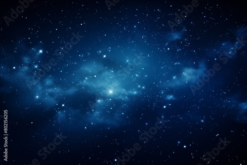 Digital Representation of a Star-Filled Galaxy in the Depths of Space