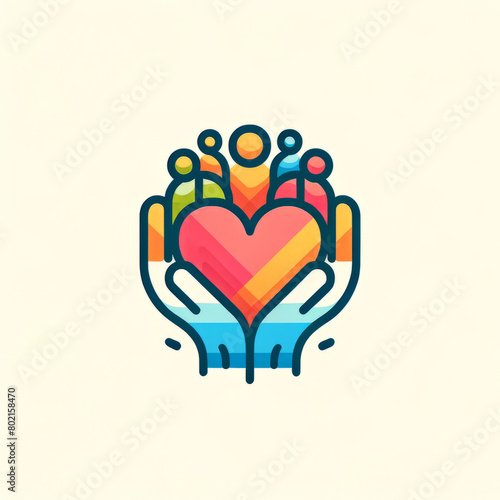 Compassionate Care Nursing Home Minimalist Logo
