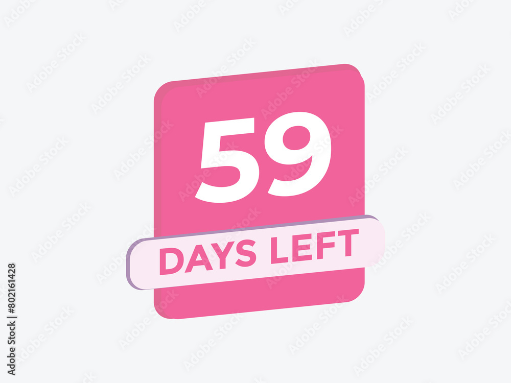 59 days to go countdown template. 59 day Countdown left days banner design. 59 Days left countdown timer
59 days to go countdown template. 59 day Countdown left days banner design. 59 Days left countdown timer