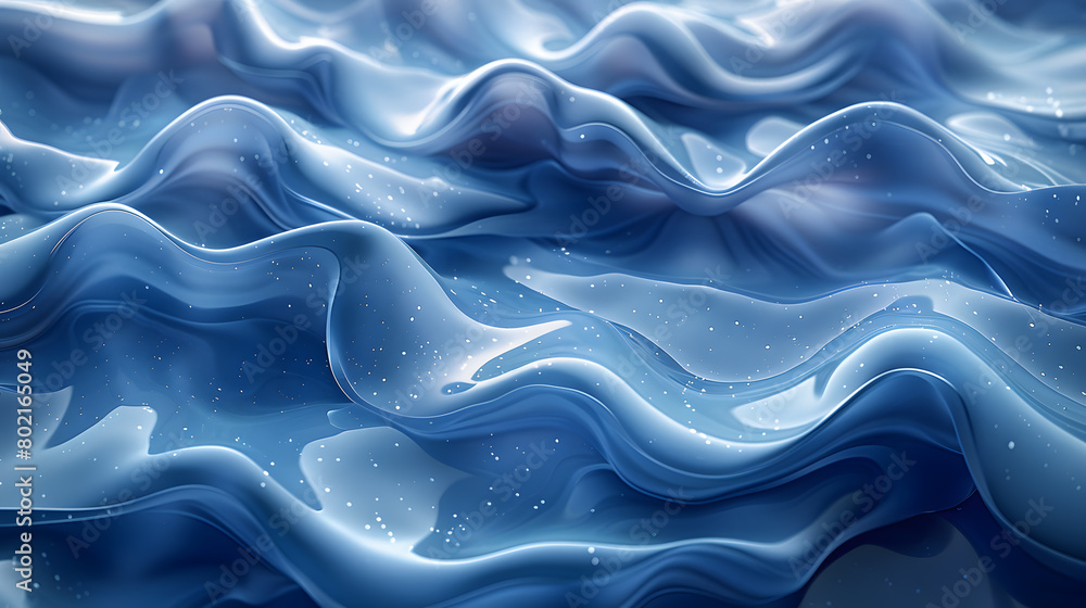 Fototapeta premium Seamless abstract wave pattern. Vivid degrade blur ombre radiant surreal blurry saturated digital wavy ocean water seamless repeat raster jpg swatch. Soft gentle subtle fuzzy soft out of focus blobs