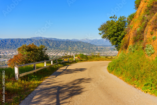 Hollywood Hills Path Winding beyond the Hill