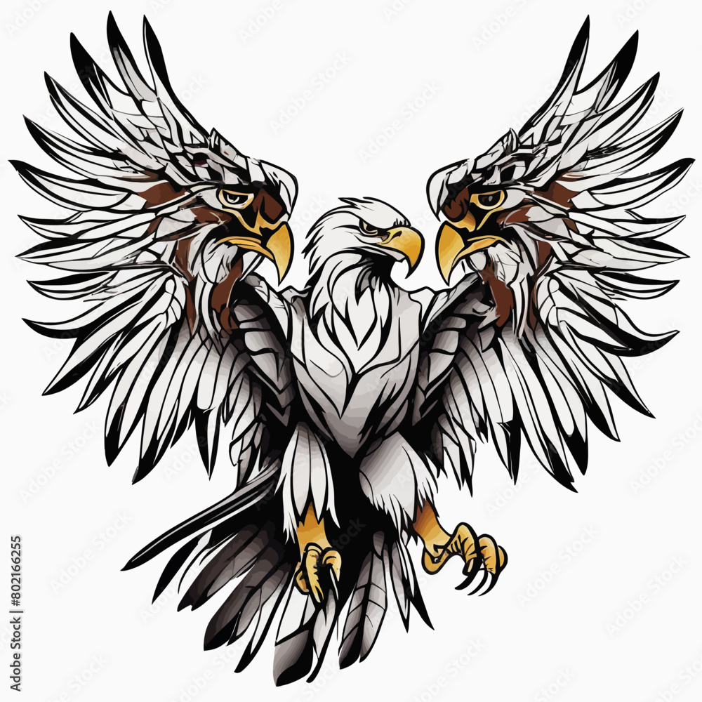 Fototapeta premium Tribal Eagle Artwork