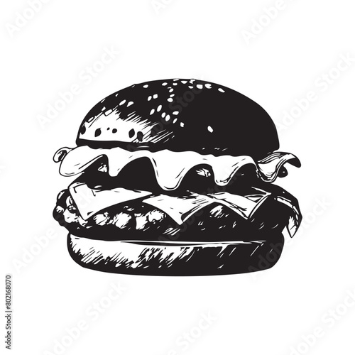 Set of Fast Food Silhouettes,sandwich silhouette vector illustration,Fast food and Coffee cup icons set vector silhouette