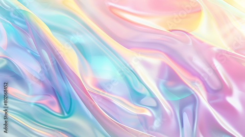 Holographic pastel color background presentation design