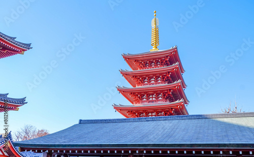 Photography Sensoji Temple or Asakusa Kannon Temple  is the oldest temple in Tokyo,Japan