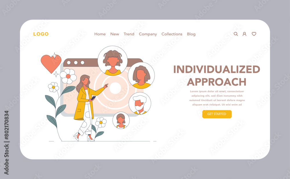 Personal Development Coach concept. Flat vector illustration. Personal Development Coach concept. Flat vector illustration.