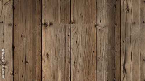 Vintage Wooden Plank Wall. Rustic Wood Board Background. Antique Paneling Texture. Rough Timber Wall Surface. Weathered Lumber Board Fence