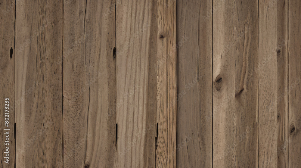 Naklejka premium Vintage Wooden Plank Wall. Rustic Wood Board Background. Antique Paneling Texture. Rough Timber Wall Surface. Weathered Lumber Board Fence