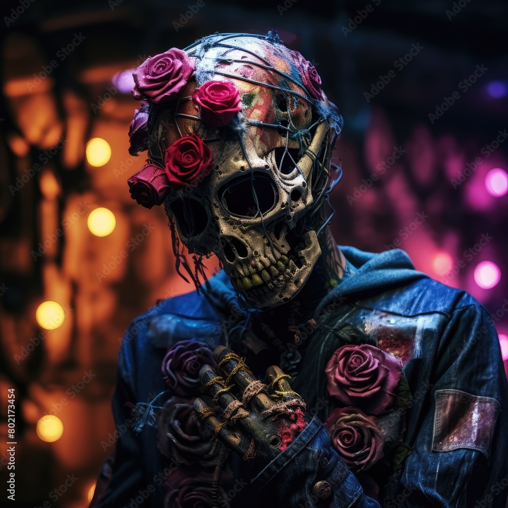 person in a mask person in a mask